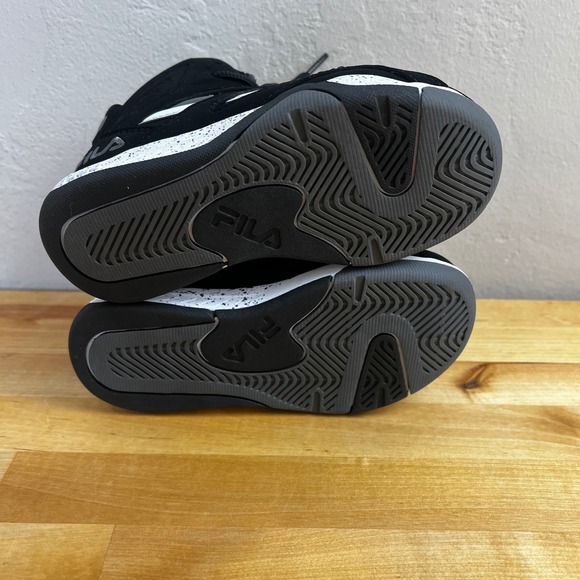 Fila Dereverse Black High Top Sneakers Lace Up Basketball Little Kid Size 11 NEW - Picture 8 of 11
